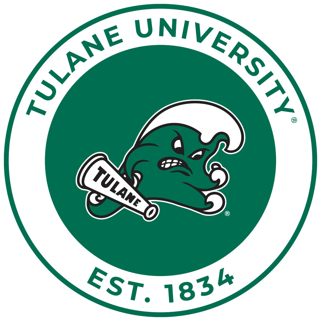 Tulane University Green Wave Round Magnet Officially Licensed Collegiate Product Image 1