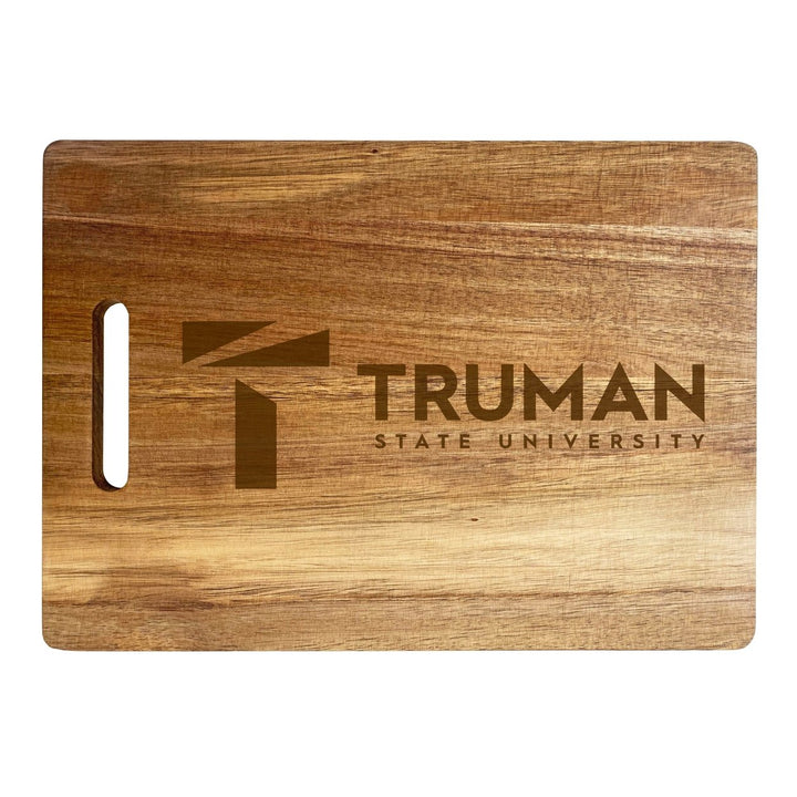 Truman State University Engraved Wooden Cutting Board 10" x 14" Acacia Wood Officially Licensed Collegiate Product Image 1