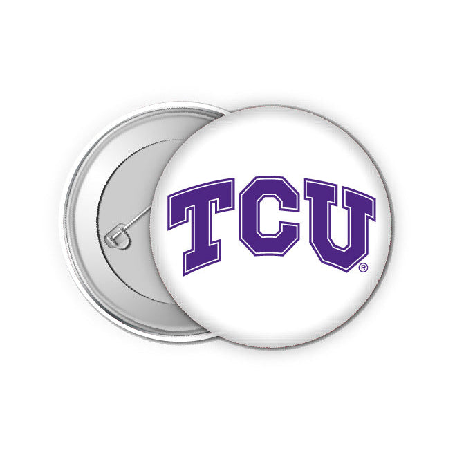 Texas Christian University Small 1-Inch Button Pin 4 Pack Officially Licensed Collegiate Product Image 1