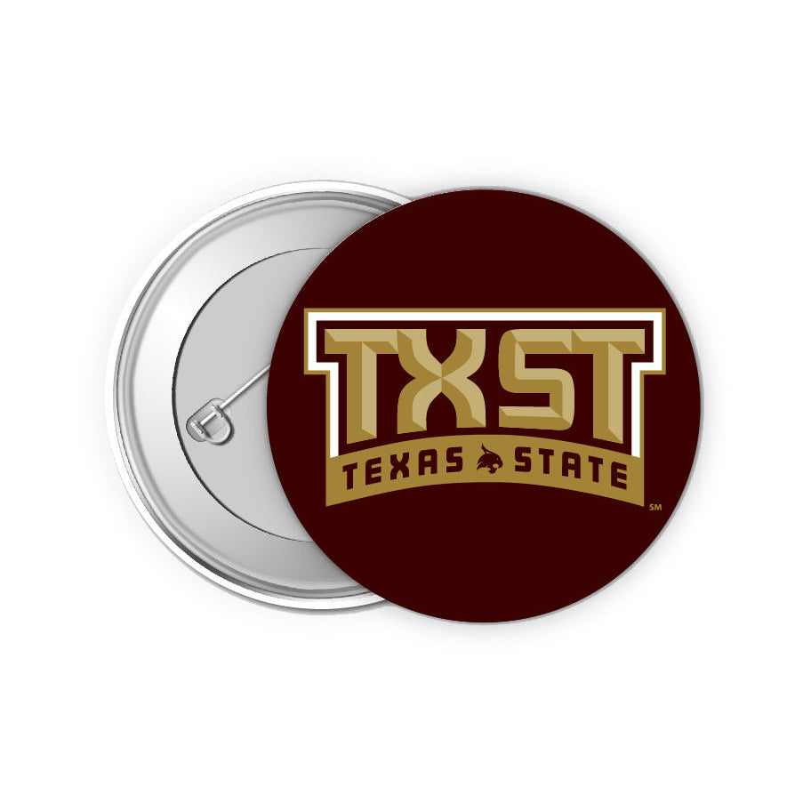 Texas Tech Red Raiders Medium 2-Inch Button Pin 4 Pack Officially Licensed Collegiate Product Image 1