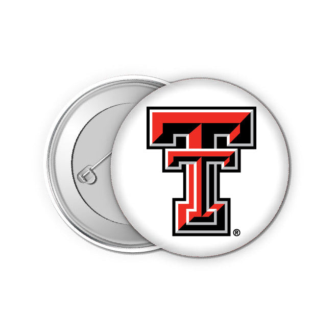 Texas Tech Red Raiders Small 1-Inch Button Pin 4 Pack Officially Licensed Collegiate Product Image 1