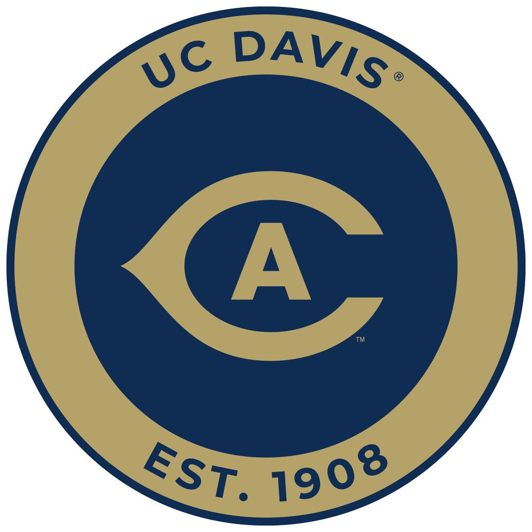 UC Davis Aggies Round Magnet Officially Licensed Collegiate Product Image 1