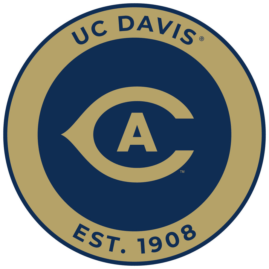 UC Davis Aggies Round Vinyl Decal Sticker Officially Licensed Collegiate Product Image 1