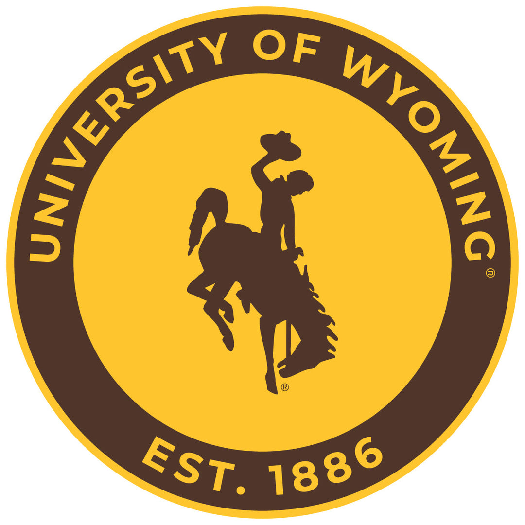 University of Wyoming Round Magnet Officially Licensed Collegiate Product Image 1