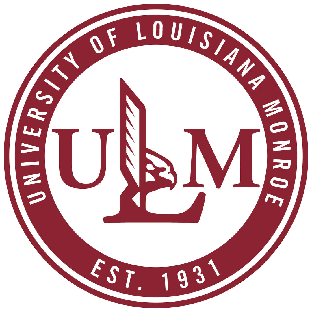 University of Louisiana Monroe Round Magnet Officially Licensed Collegiate Product Image 1