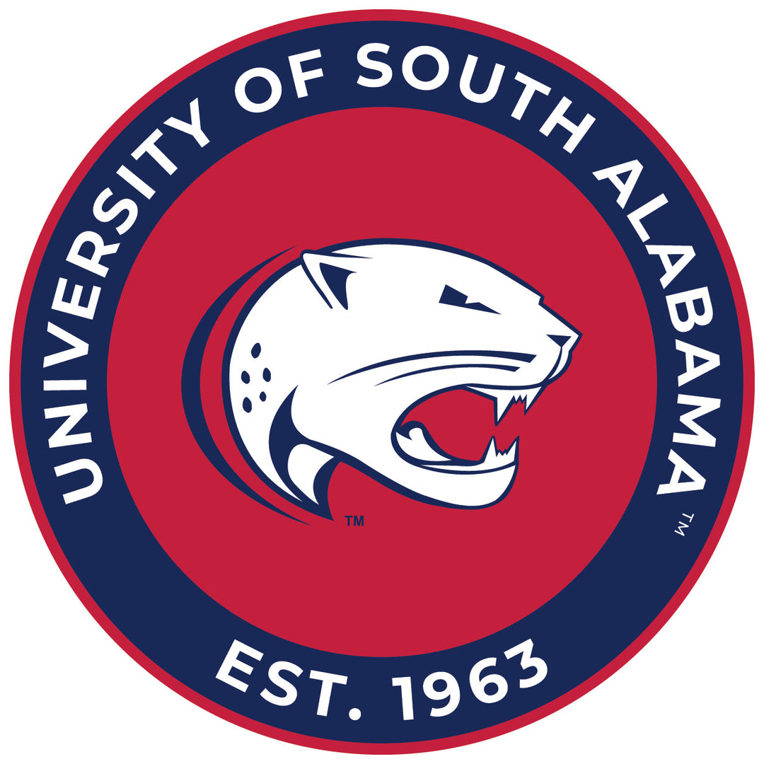 University of South Alabama Round Magnet Officially Licensed Collegiate Product Image 1