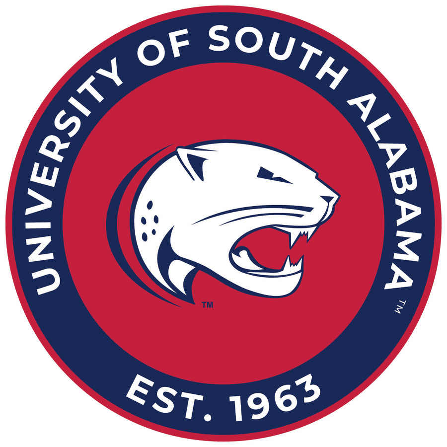 University of South Alabama Round Vinyl Decal Sticker Officially Licensed Collegiate Product Image 1