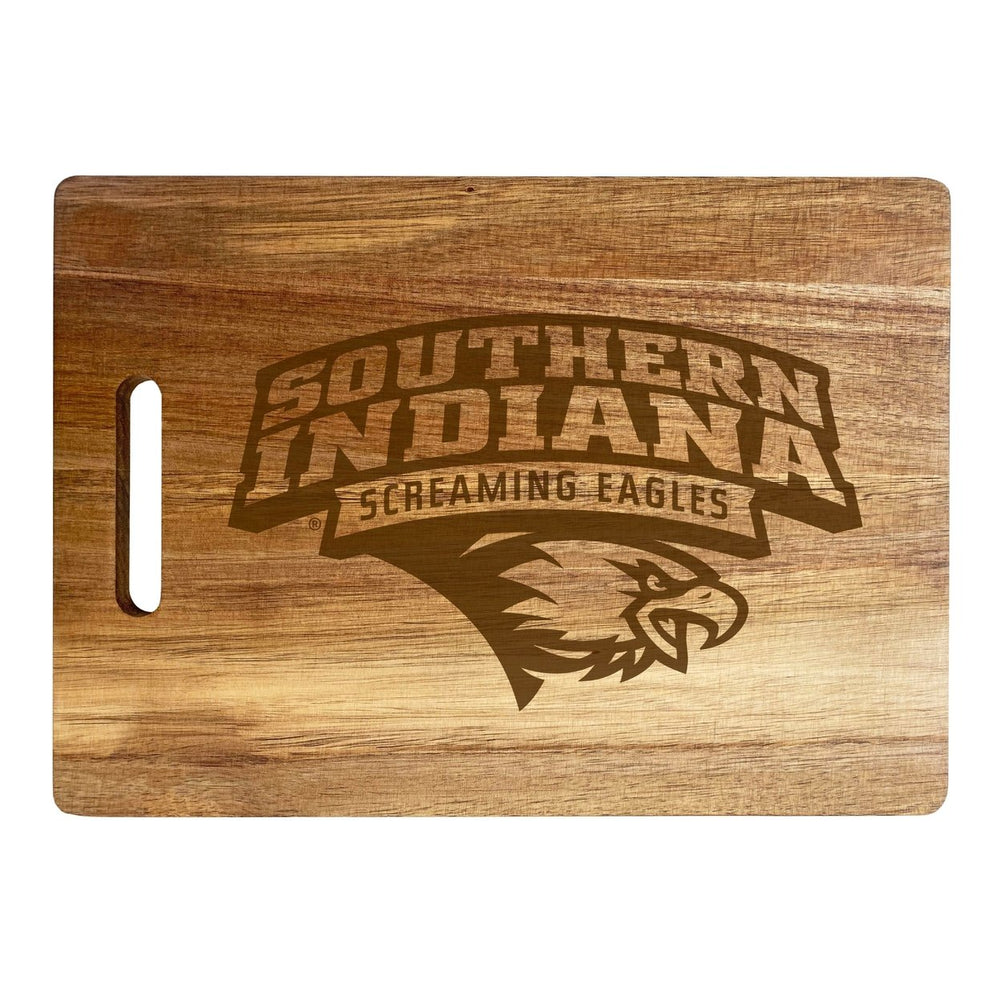 University of Southern Indiana Engraved Wooden Cutting Board 10" x 14" Acacia Wood Officially Licensed Collegiate Image 2