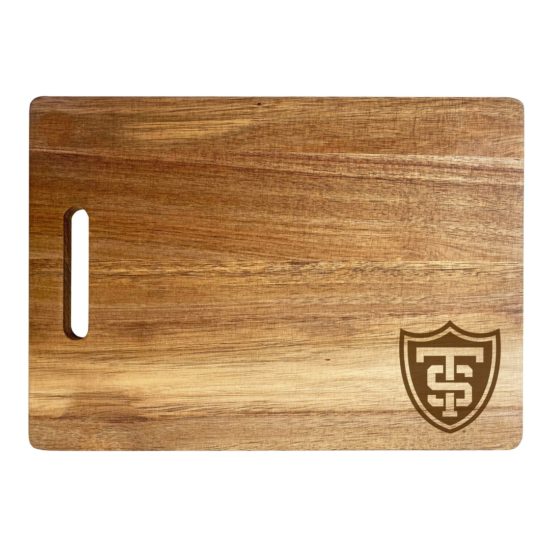 University of St. Thomas Engraved Wooden Cutting Board 10" x 14" Acacia Wood Officially Licensed Collegiate Product Image 2