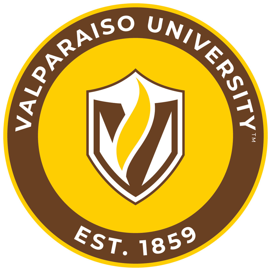 Valparaiso University Round Vinyl Decal Sticker Officially Licensed Collegiate Product Image 1