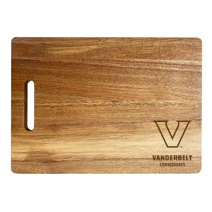 Vanderbilt University Engraved Wooden Cutting Board 10" x 14" Acacia Wood Officially Licensed Collegiate Product Image 1