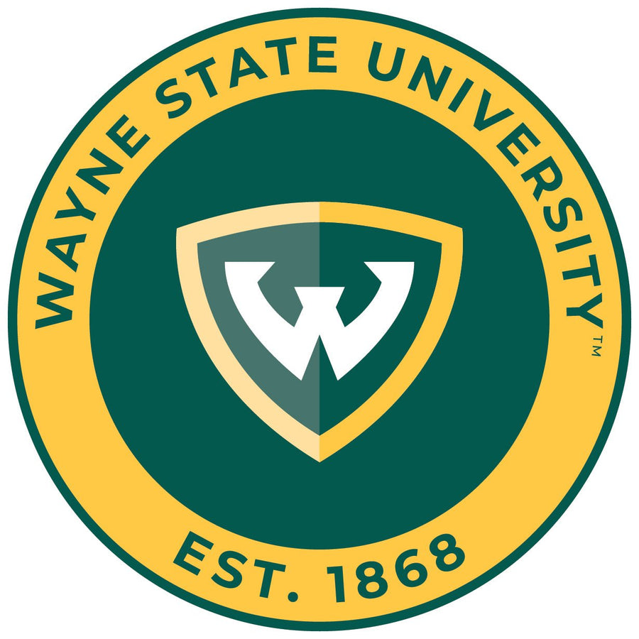 Wayne State Round Magnet Officially Licensed Collegiate Product Image 1