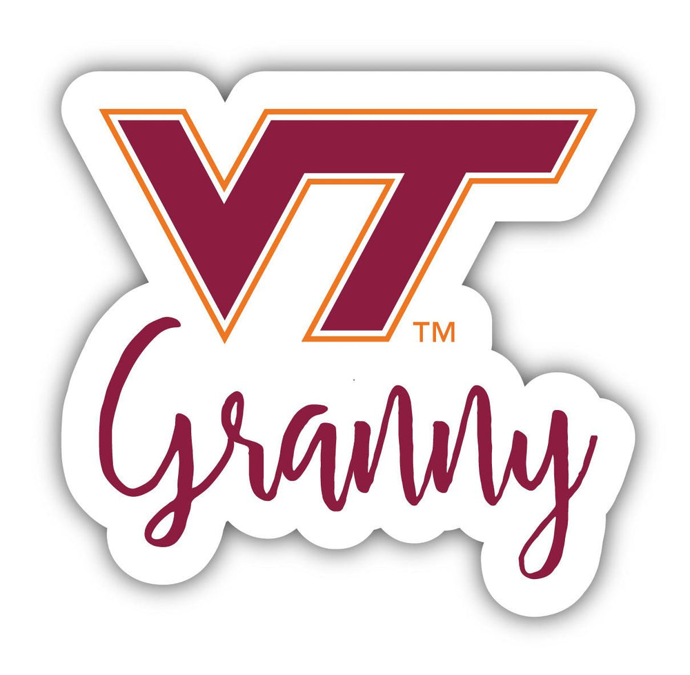 Virginia Tech Hokies 4-Inch Proud Granddad Granny Parents NCAA - Durable School Spirit Vinyl Decal Perfect Gift Image 2