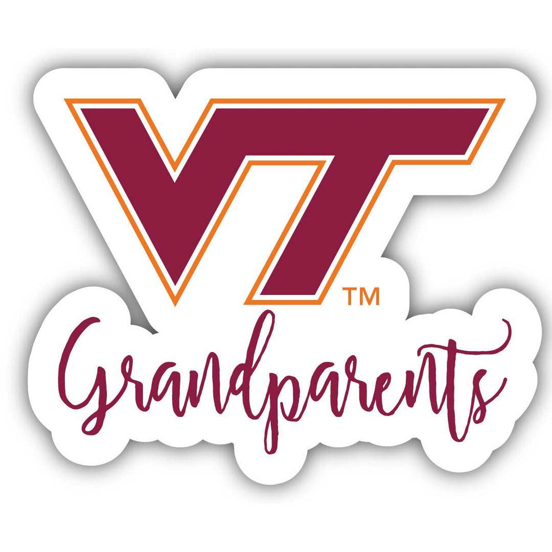 Virginia Tech Hokies 4-Inch Proud Granddad Granny Parents NCAA - Durable School Spirit Vinyl Decal Perfect Gift Image 4