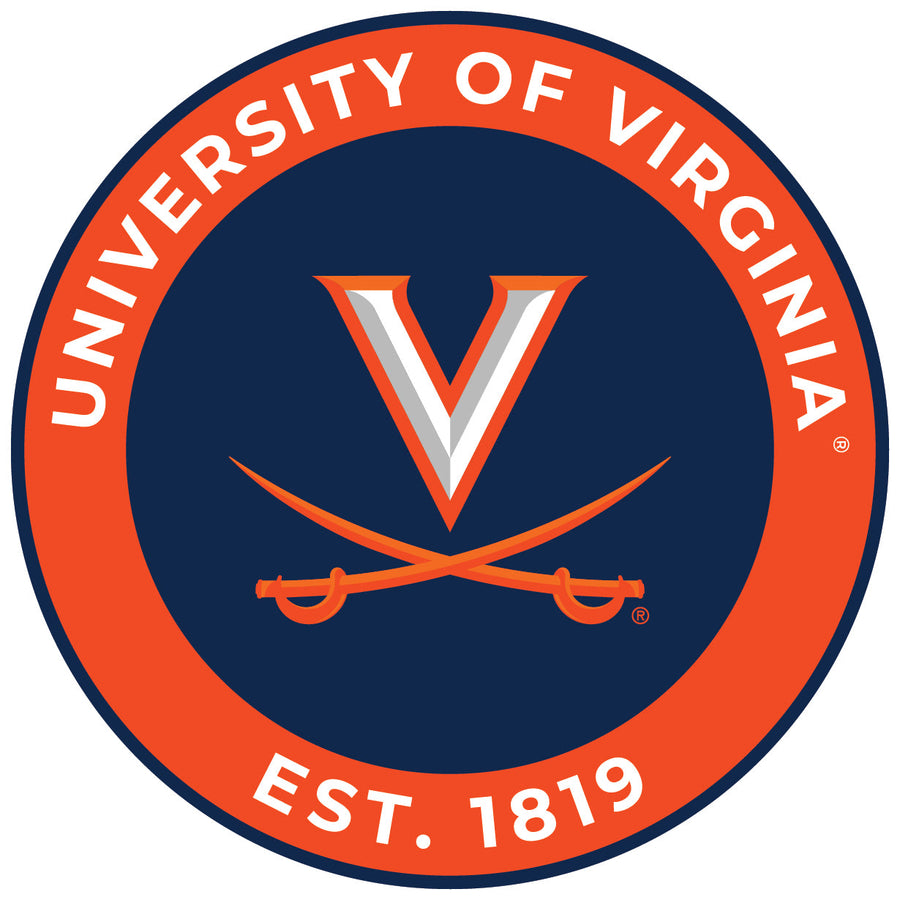 Virginia Cavaliers Round Vinyl Decal Sticker Officially Licensed Collegiate Product Image 1