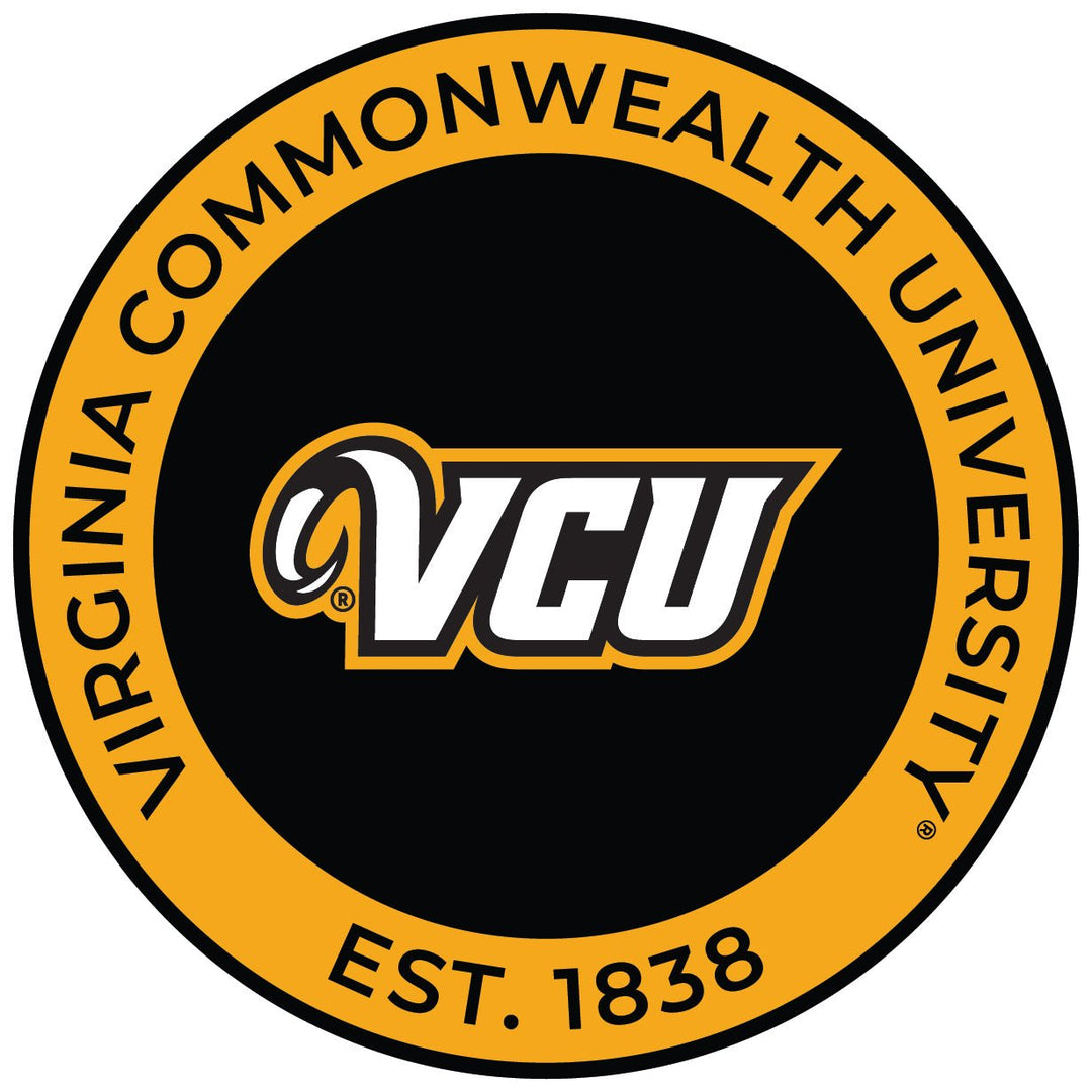 Virginia Commonwealth Round Vinyl Decal Sticker Officially Licensed Collegiate Product Image 1