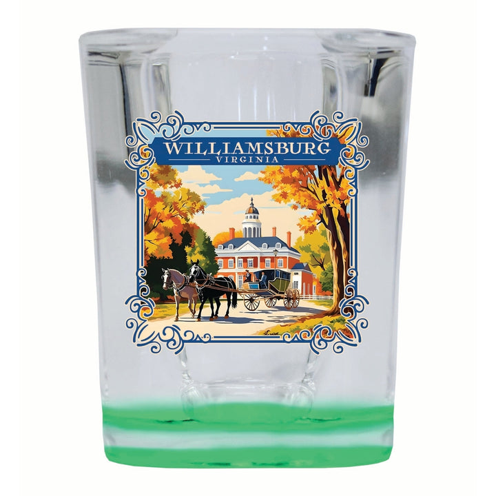 Williamsburg Virginia Governors Palace Design Souvenir 2 Ounce Shot Glass Square Image 4