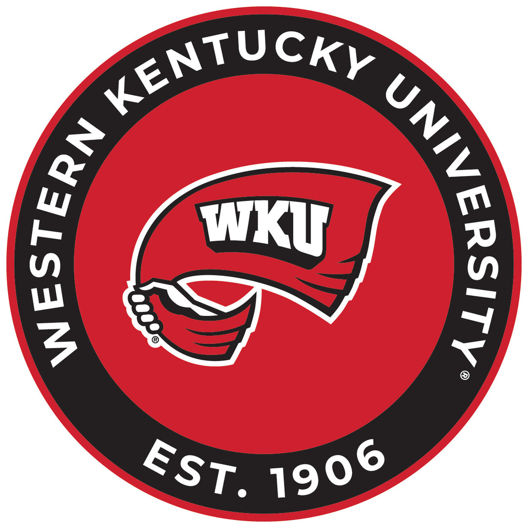 Western Kentucky Hilltoppers Round Magnet Officially Licensed Collegiate Product Image 1