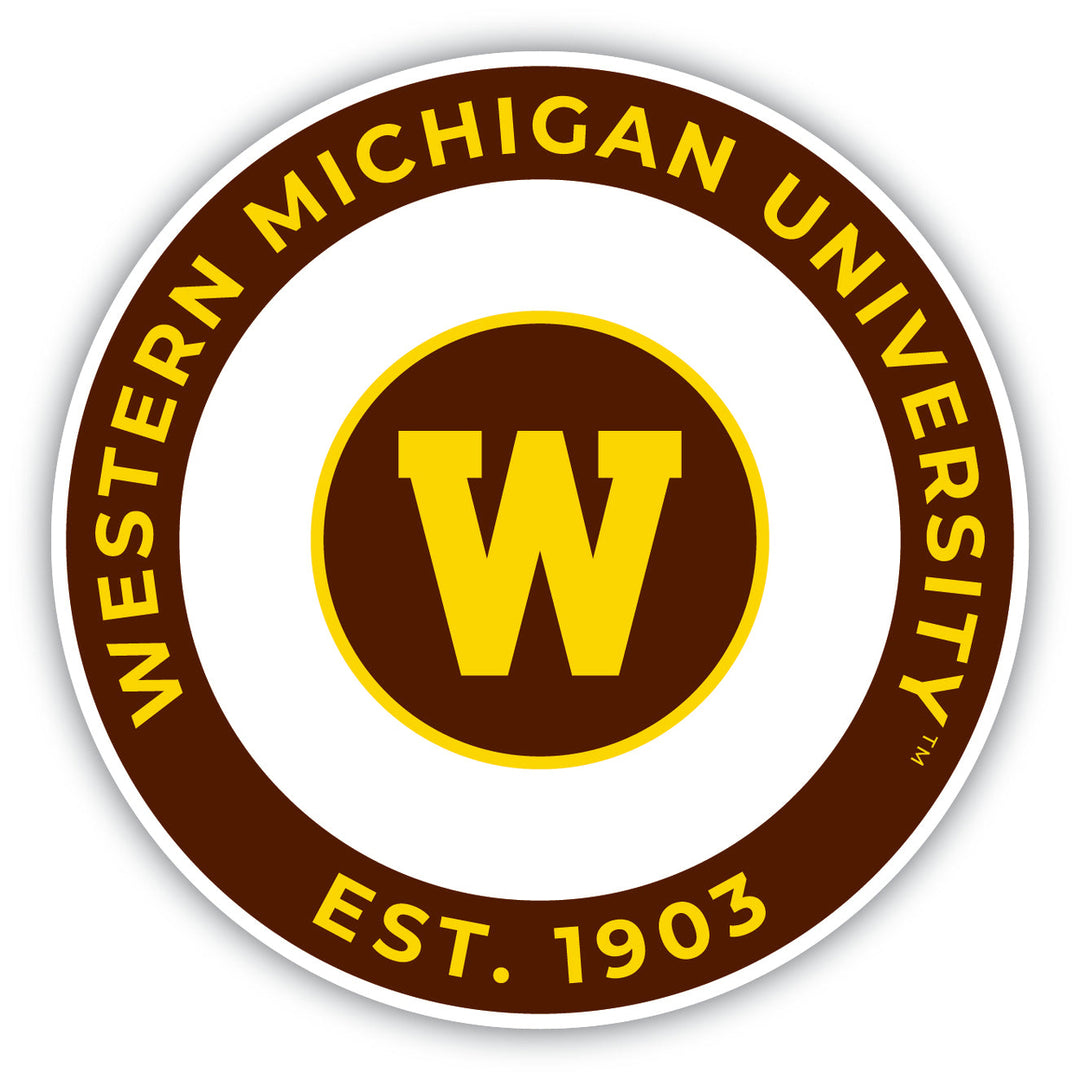 Western Michigan University Round Magnet Officially Licensed Collegiate Product Image 1