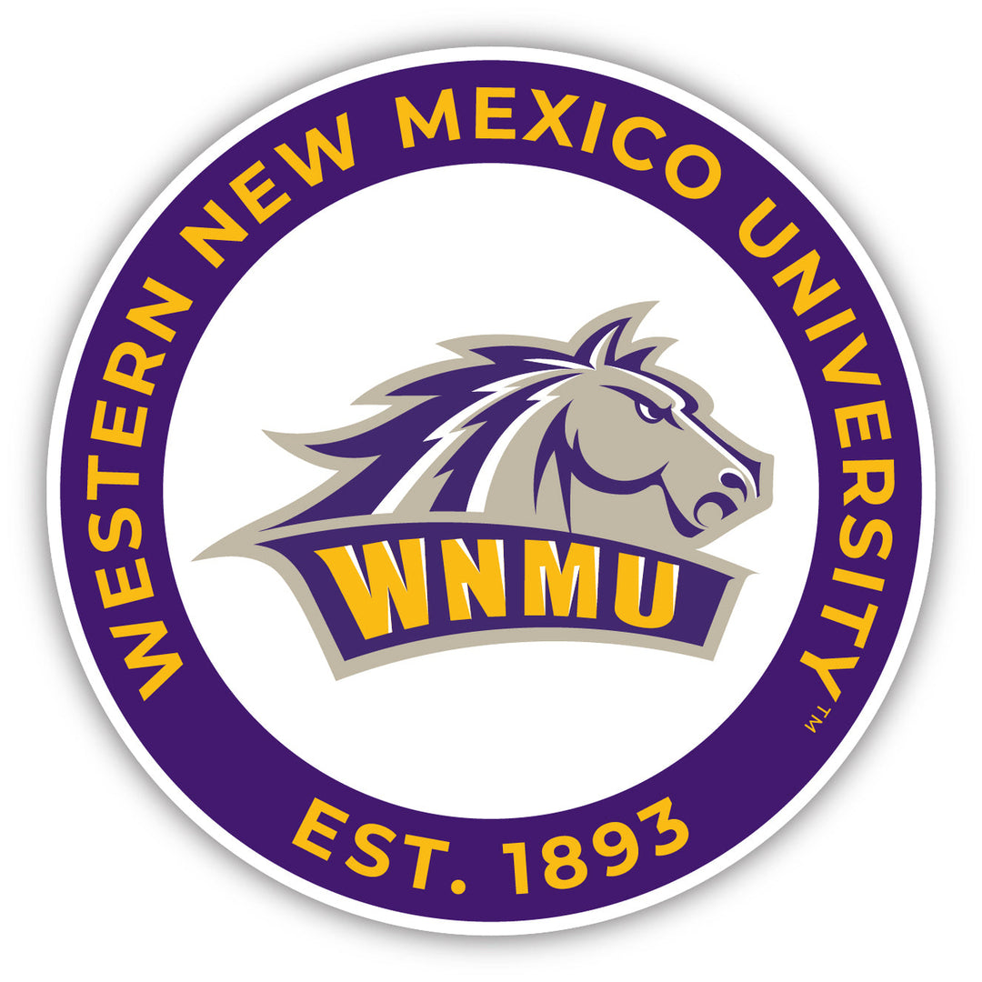 Western Mexico University Round Magnet Officially Licensed Collegiate Product Image 1