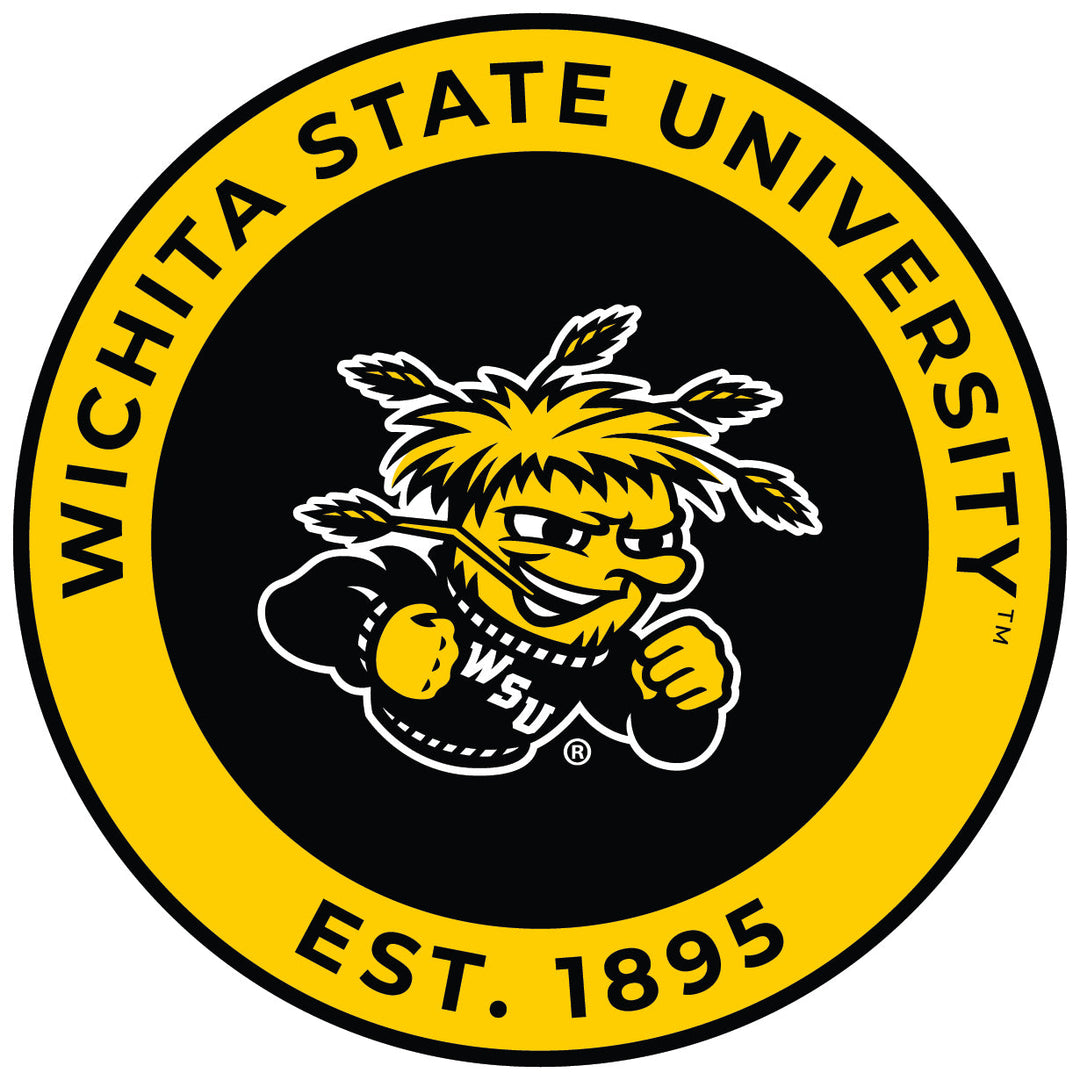 Wichita State Shockers Round Magnet Officially Licensed Collegiate Product Image 1