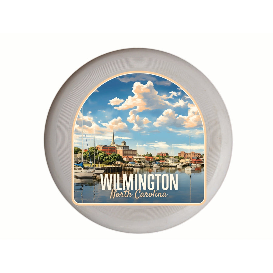 Wilmington North Carolina Riverwalk Design Souvenir Frisbee Flying Disc Image 1