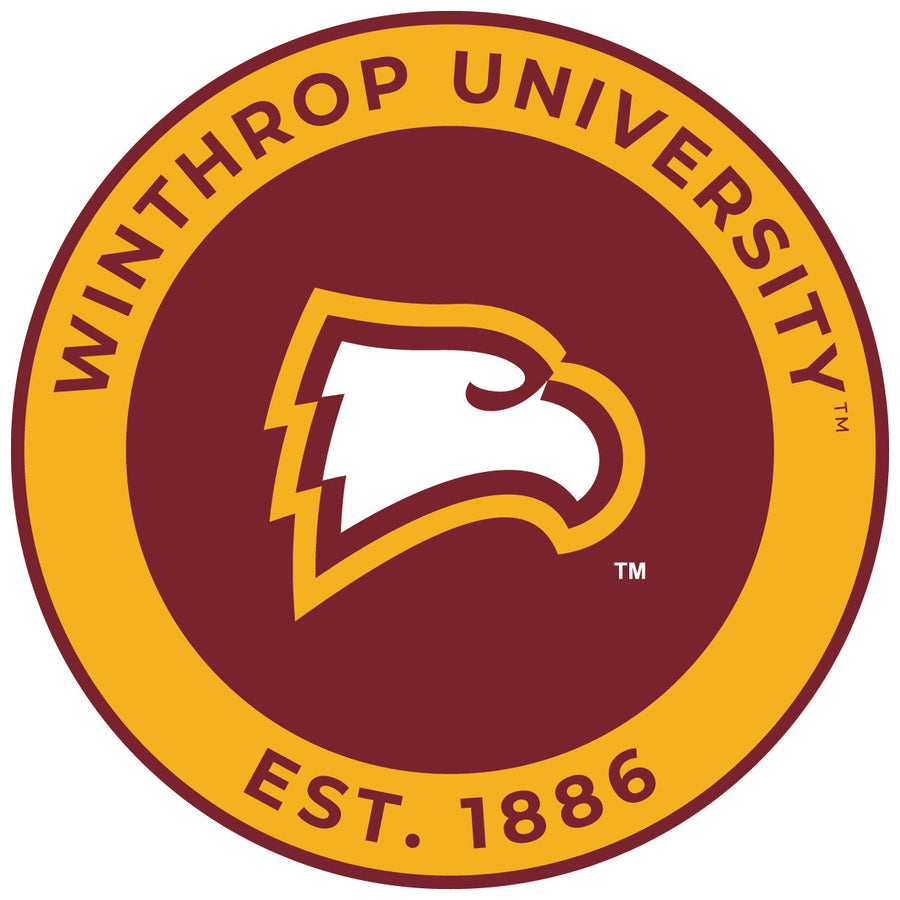 Winthrop University Round Vinyl Decal Sticker Officially Licensed Collegiate Product Image 1