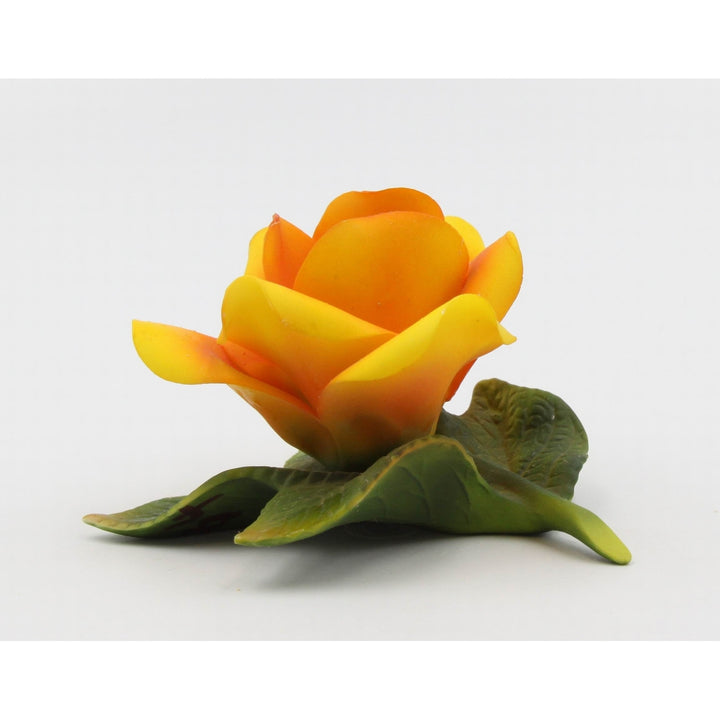 Ceramic Yellow Rose Flower Figurine 2 1/4"  or Her Image 3