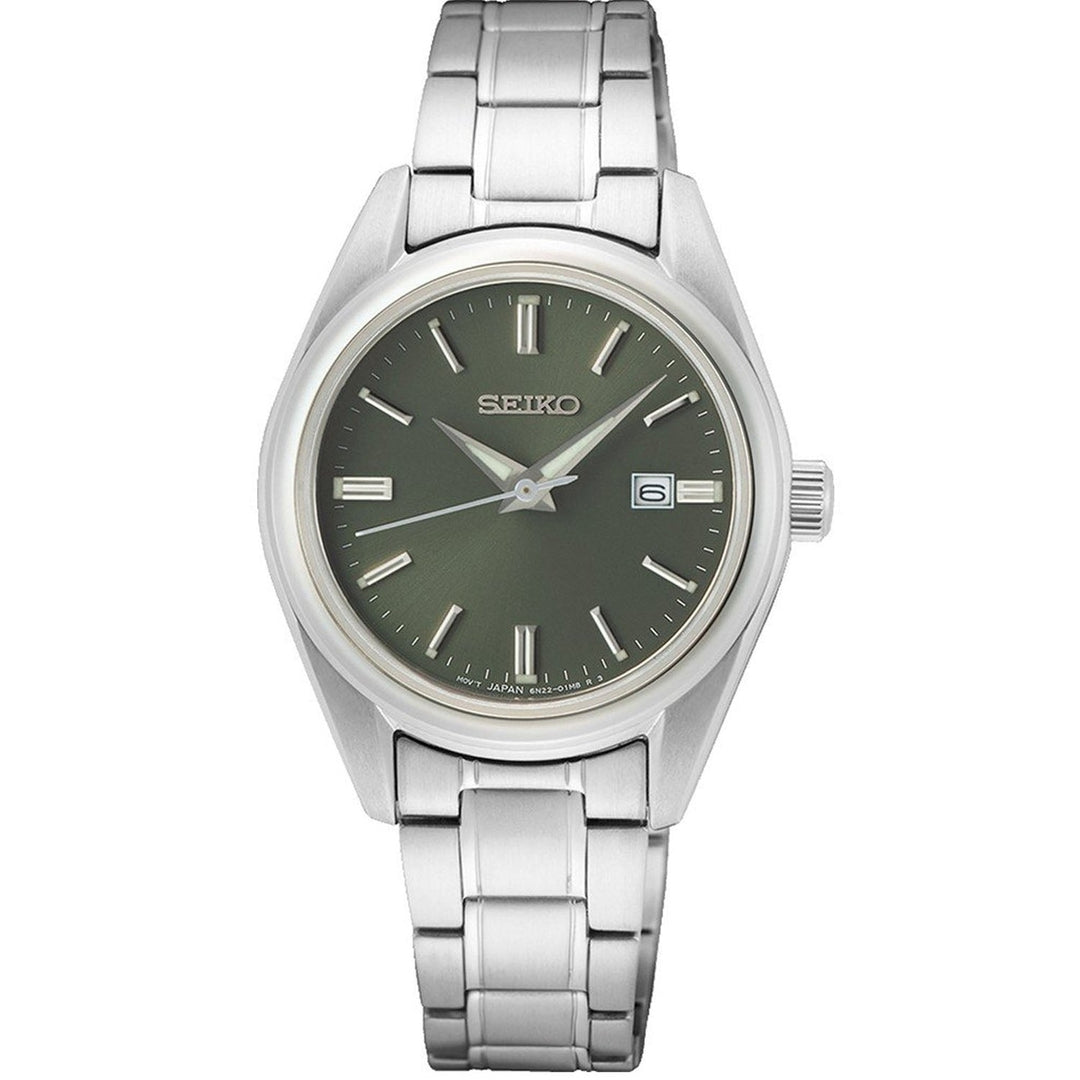 Seiko Mens Classic Green Dial Watch - SUR533P1 Image 1