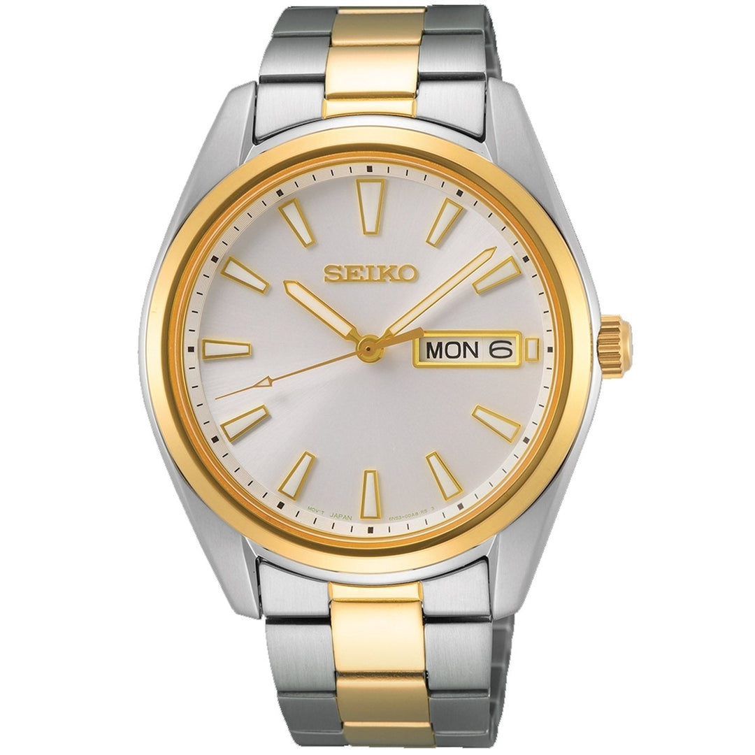 Seiko Mens Neo Classic Silver Dial Watch Image 1