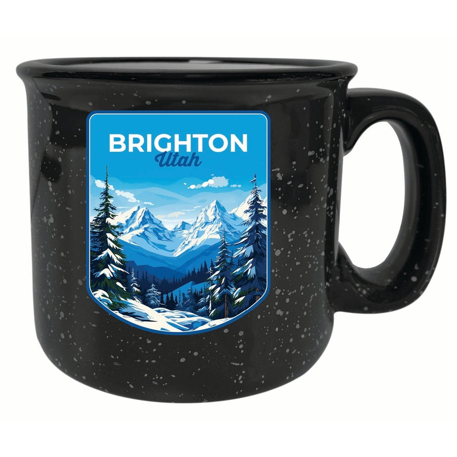 Brighton Utah Ski Resort Mountain Design Souvenir 16 oz Ceramic camping mug Image 1