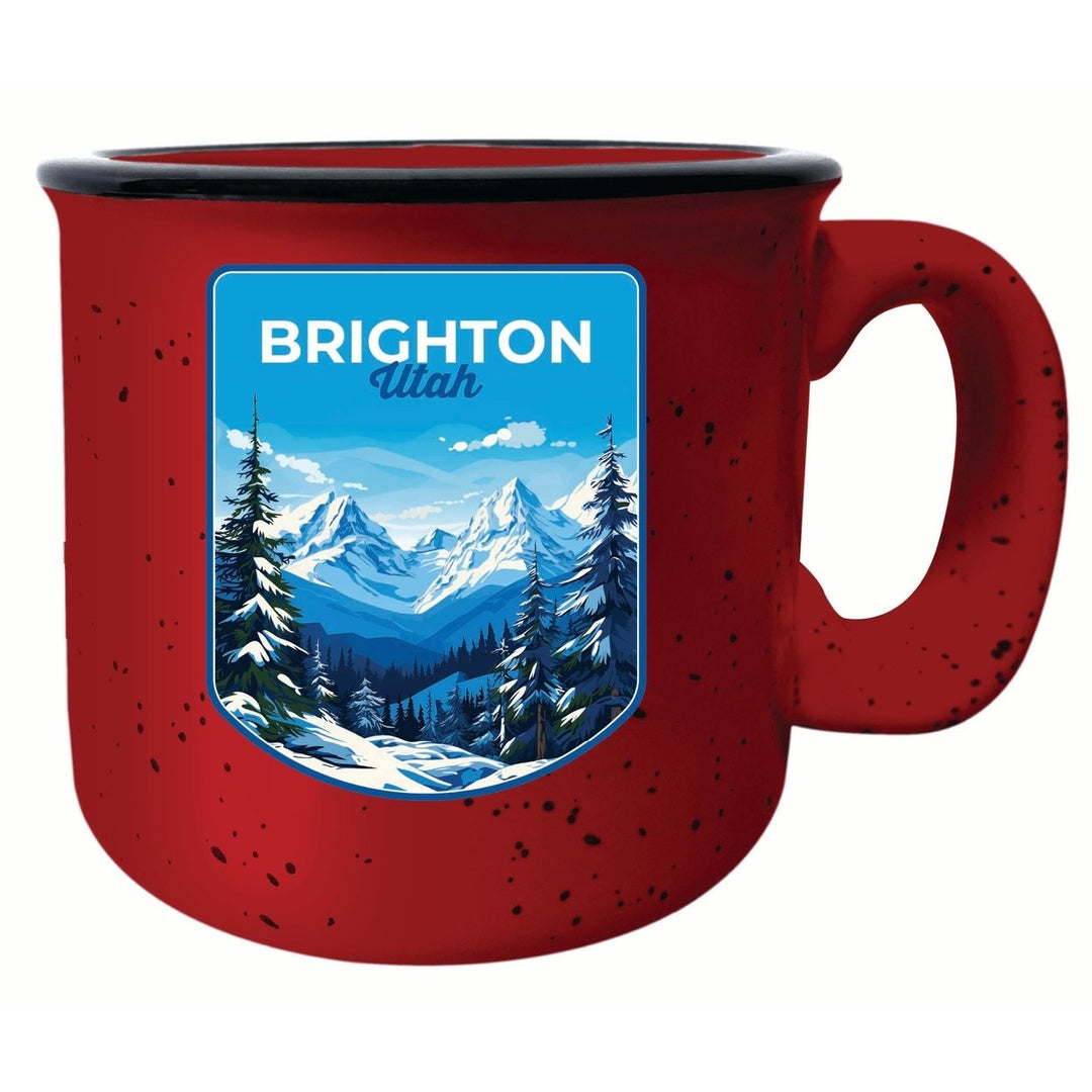 Brighton Utah Ski Resort Mountain Design Souvenir 16 oz Ceramic camping mug Image 4