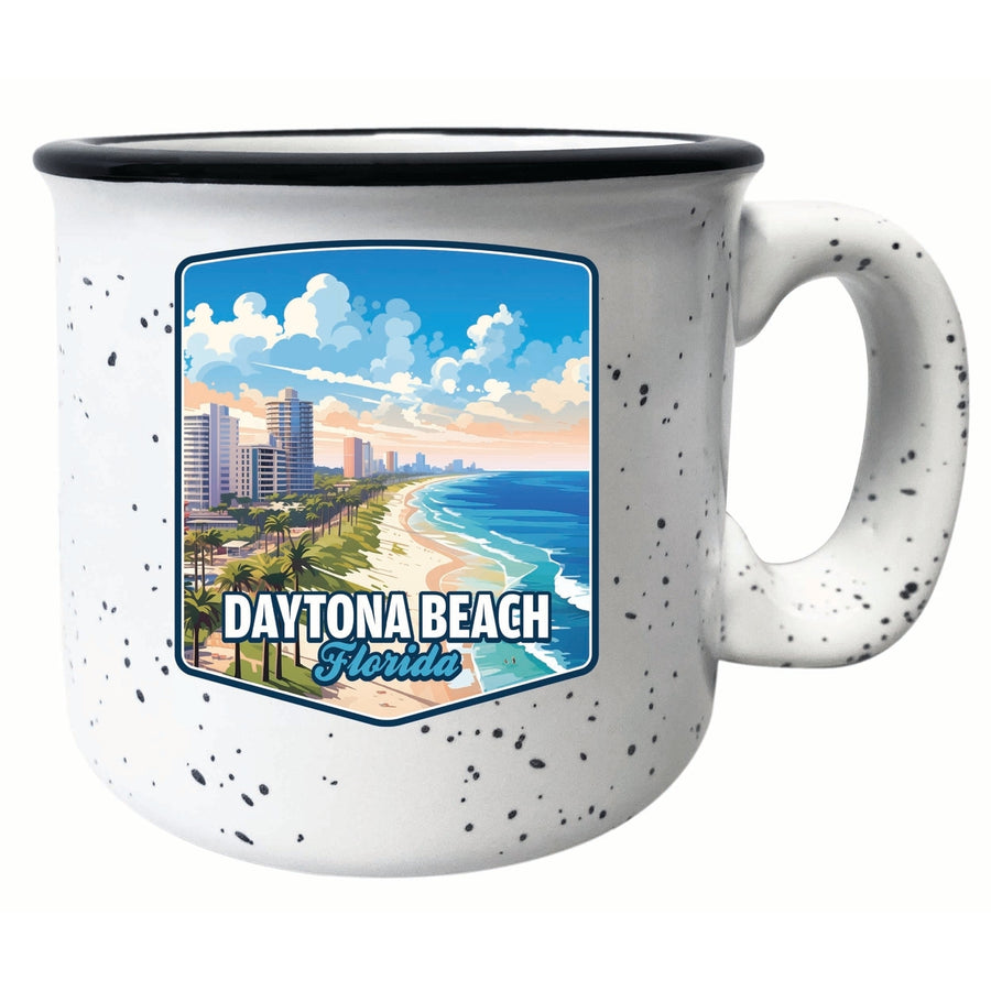 Daytona Beach Florida Ocean Shoreline Design Souvenir 16 oz Ceramic camping mug Image 1