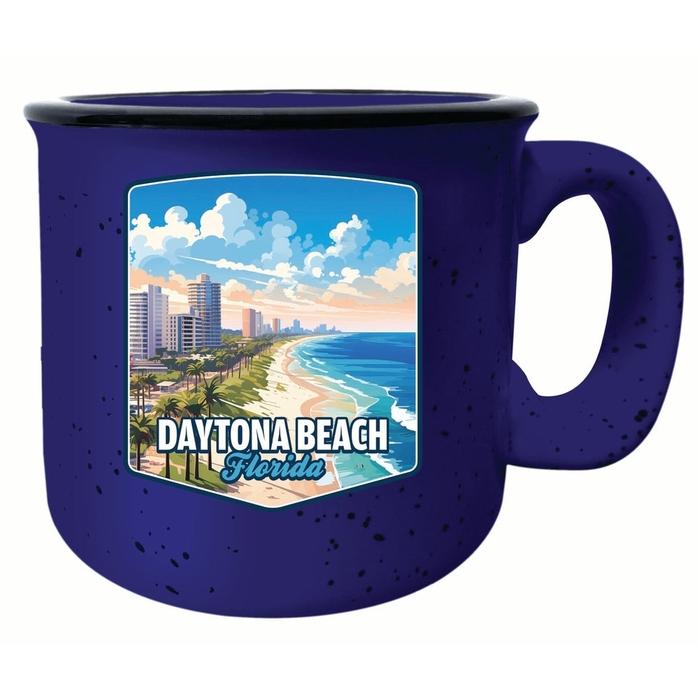 Daytona Beach Florida Ocean Shoreline Design Souvenir 16 oz Ceramic camping mug Image 2