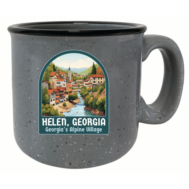 Helen Georgia Alpine Village Design Souvenir 16 oz Ceramic camping mug Image 1