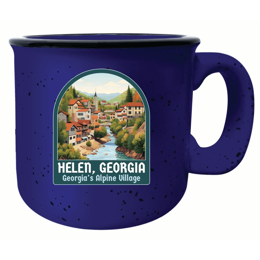 Helen Georgia Alpine Village Design Souvenir 16 oz Ceramic camping mug Image 2