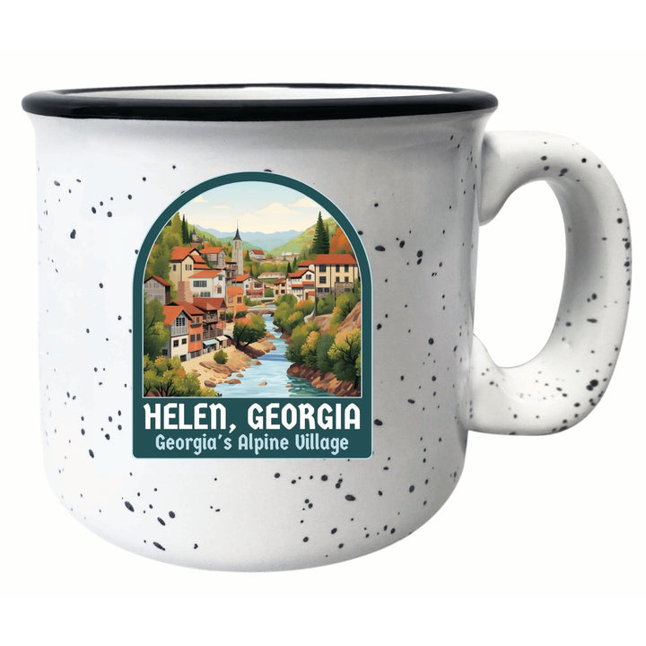 Helen Georgia Alpine Village Design Souvenir 16 oz Ceramic camping mug Image 4