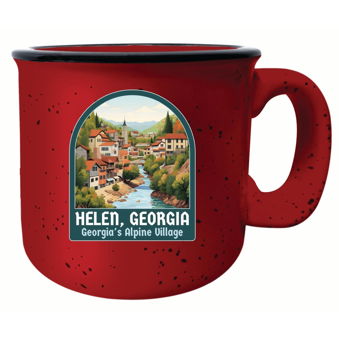 Helen Georgia Alpine Village Design Souvenir 16 oz Ceramic camping mug Image 6