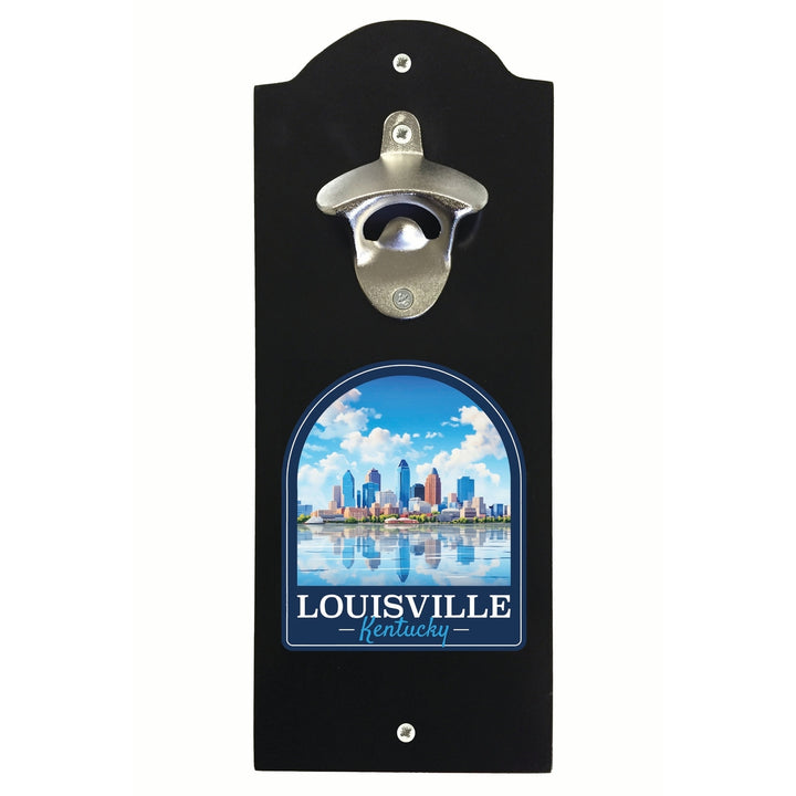 Louisville Kentucky Daytime Cityscape Design Souvenir Wall mounted bottle opener Image 2