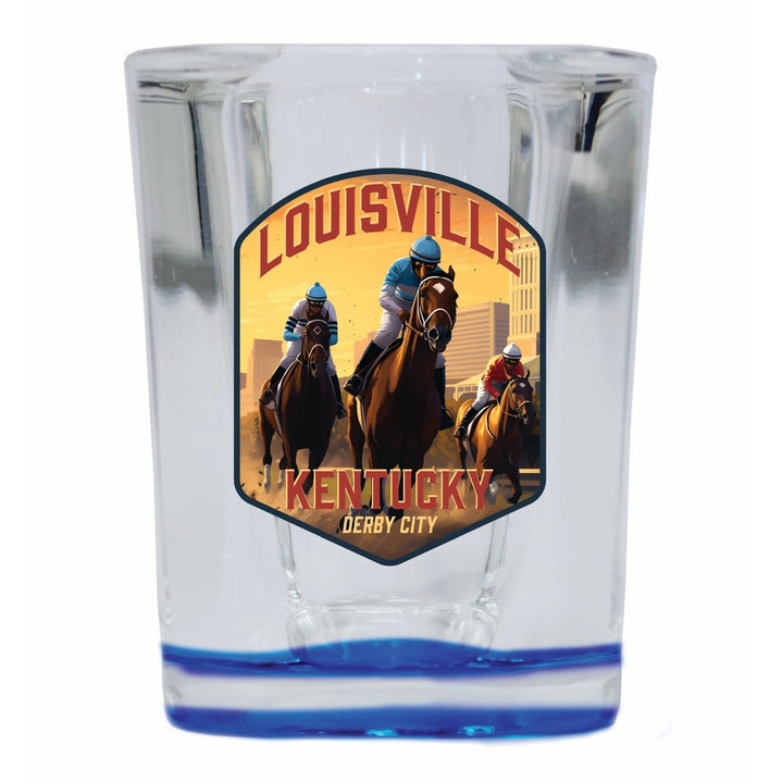 Louisville Kentucky Derby City Design Souvenir 2 Ounce Shot Glass Square Image 4