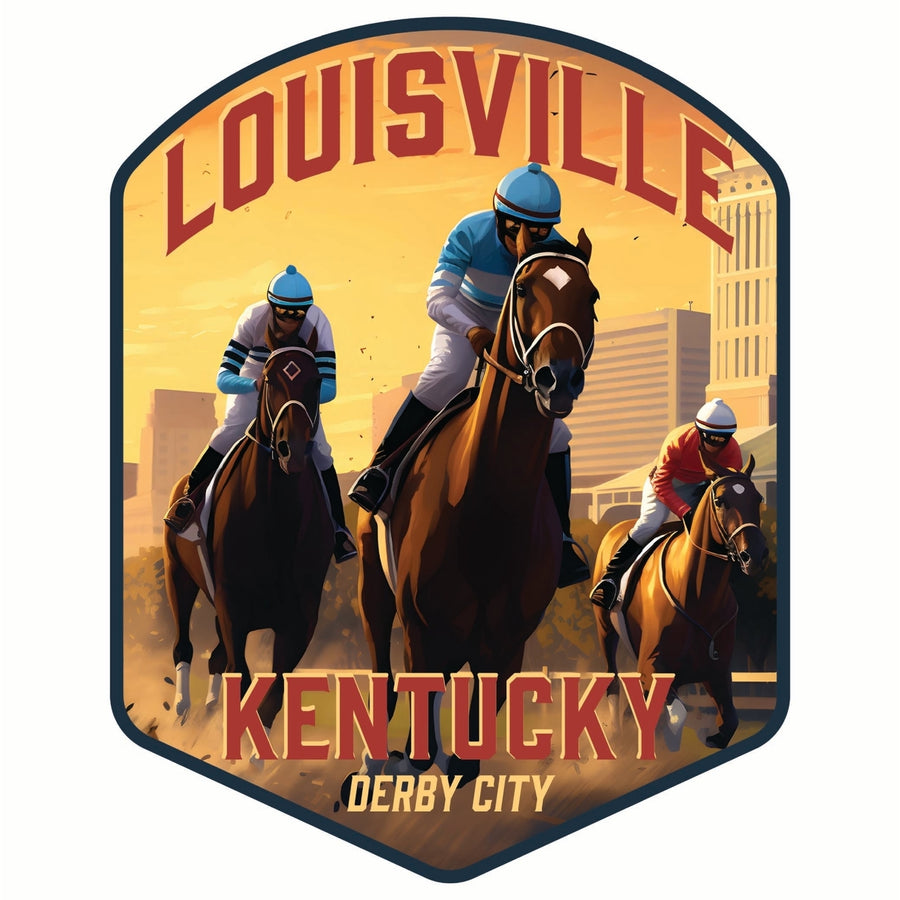 Louisville Kentucky Derby City Design Souvenir Vinyl Decal Sticker Image 1