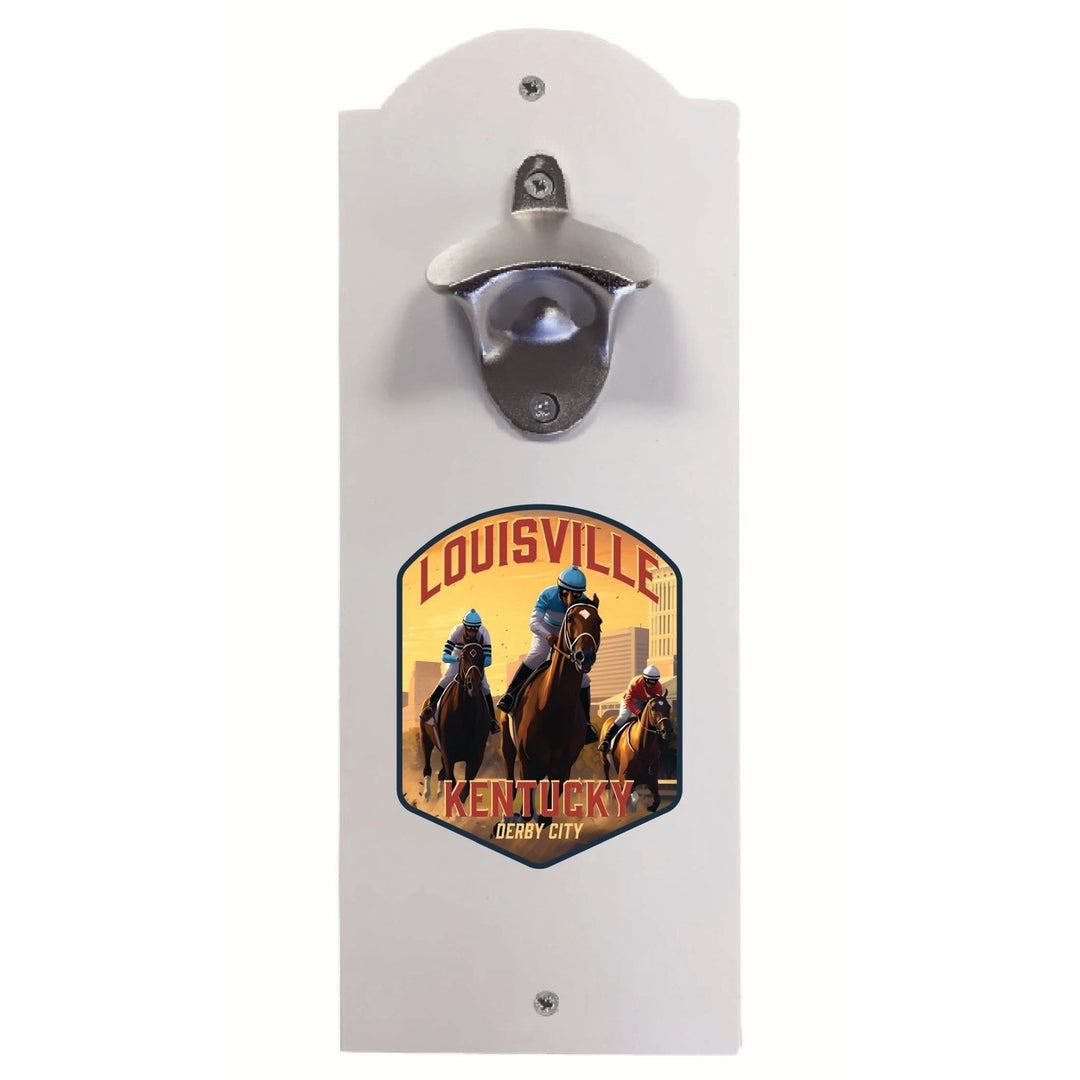 Louisville Kentucky Derby City Design Souvenir Wall mounted bottle opener Image 1