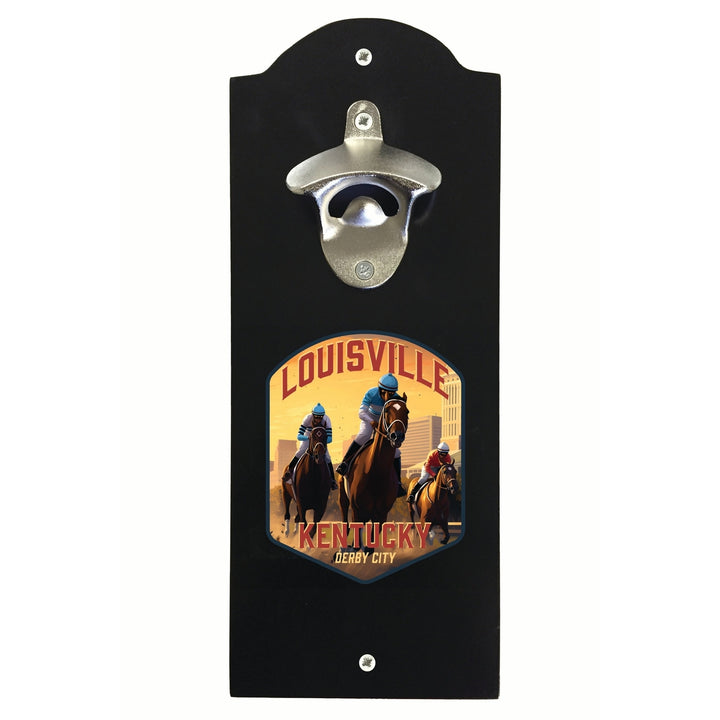 Louisville Kentucky Derby City Design Souvenir Wall mounted bottle opener Image 2