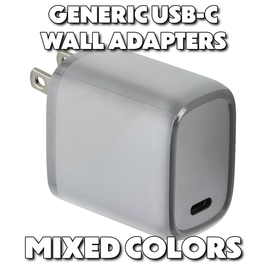 Mixed/Generic USB-C Wall Charger / Travel Adapters - (5V/3A and Up) Mixed Colors Image 1