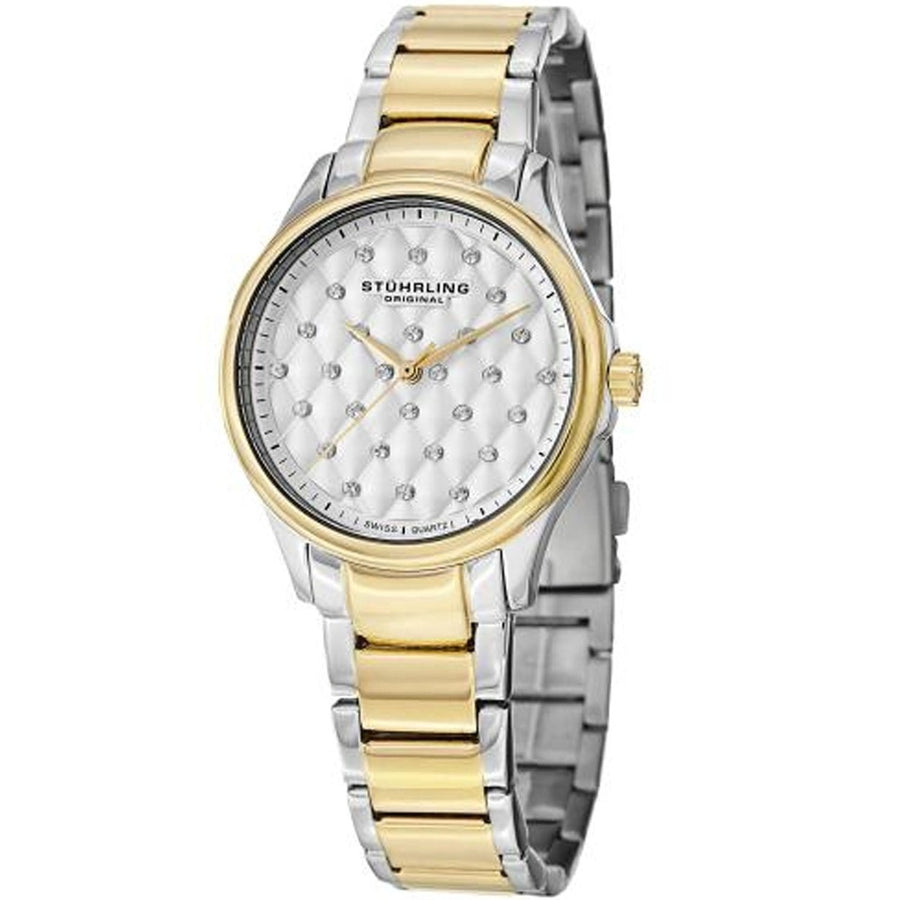 Stuhrling Womens Silver Dial Quartz Watch Stainless Steel Bracelet 567.02 Image 1