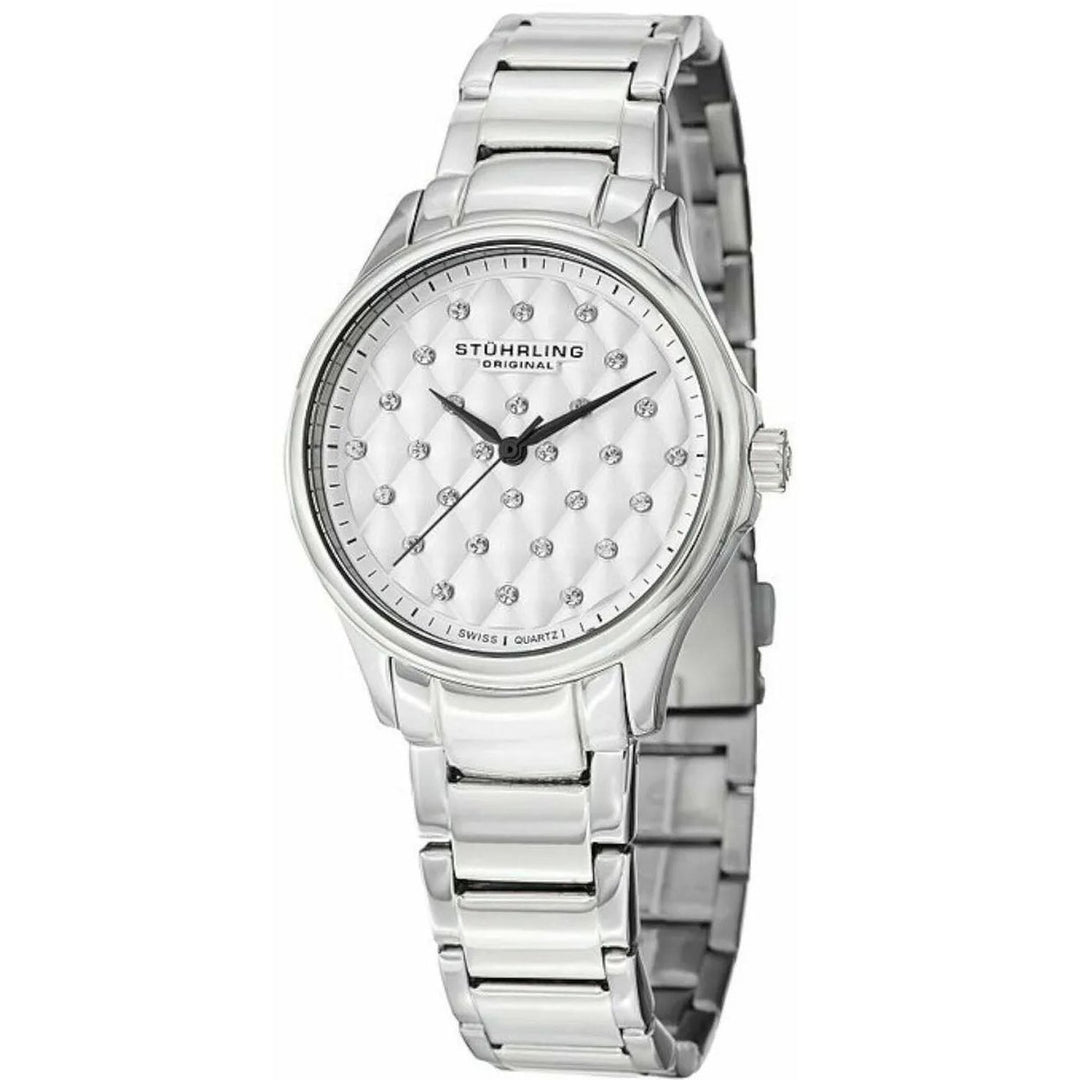 Stuhrling Womens Culcita Silver Dial Watch 567.01 Stainless Steel Quartz 50m Image 1