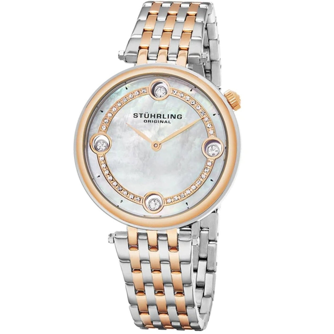 Stuhrling Womens Culcita White Dial Stainless Steel Watch Model 716.03 Image 1