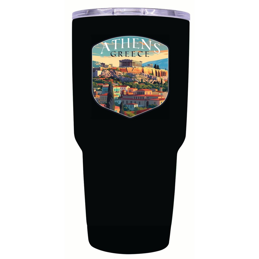 Athens Greece Acropolis Cityscape Design Souvenir 24 oz Insulated Stainless Steel Tumbler Image 3