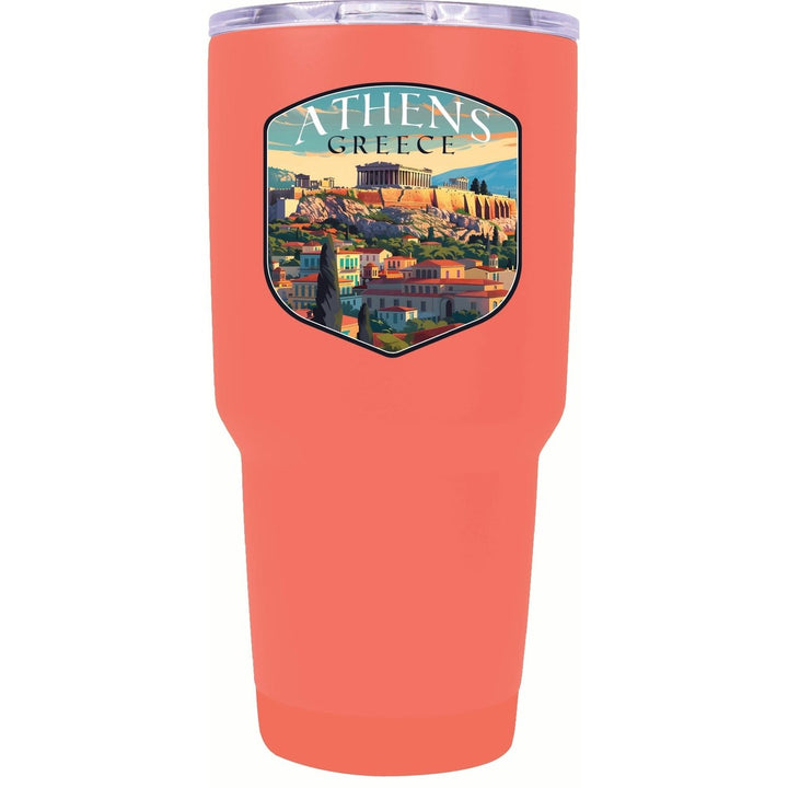 Athens Greece Acropolis Cityscape Design Souvenir 24 oz Insulated Stainless Steel Tumbler Image 4