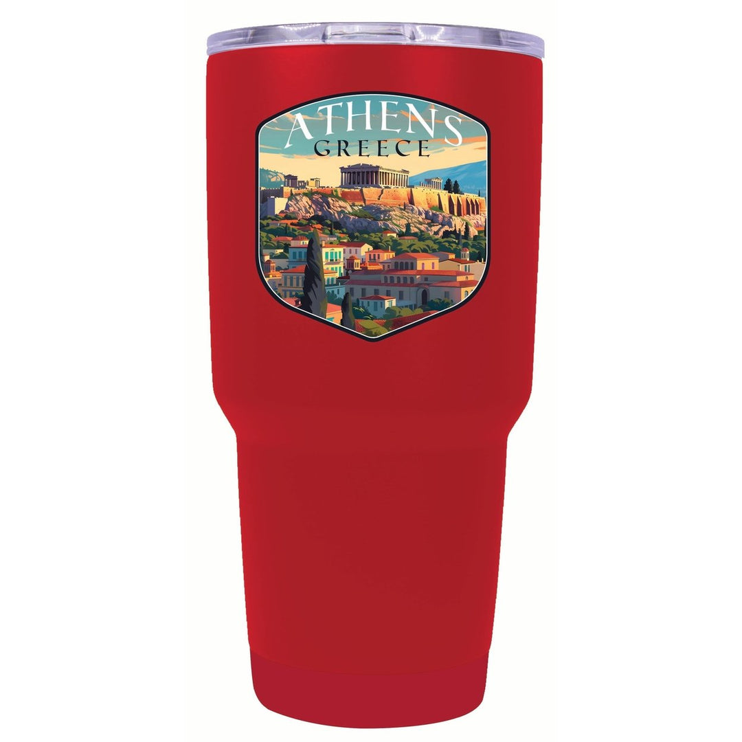 Athens Greece Acropolis Cityscape Design Souvenir 24 oz Insulated Stainless Steel Tumbler Image 4